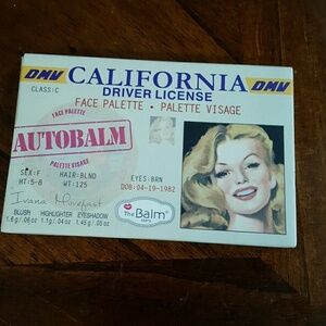 California driver license Face Palette nude